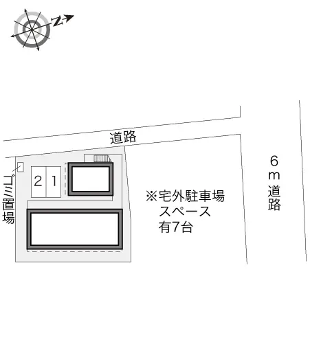 ★手数料０円★高崎市並榎町　月極駐車場（LP）